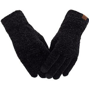 Womens Winter Gloves Touchscreen Chenille Knit Warm Texting Thermal Cold Weather